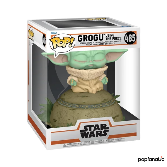 Funko POP! Deluxe: The Mandalorian - The Child Using the Force (SFX) #485