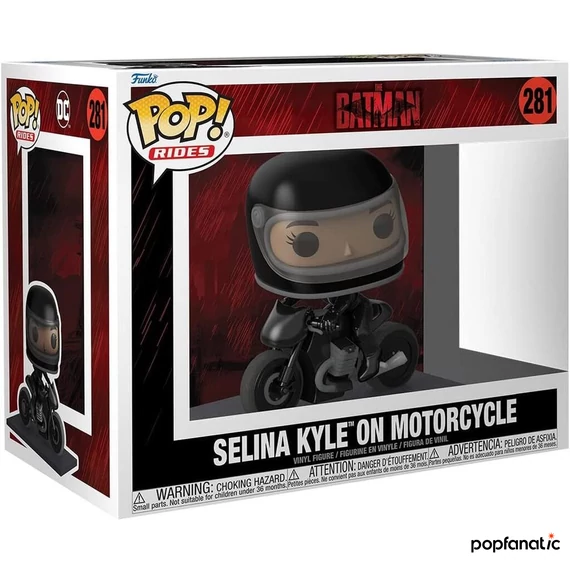 Funko POP! Rides: The Batman - Selina Kyle on Motorcycle figura #281