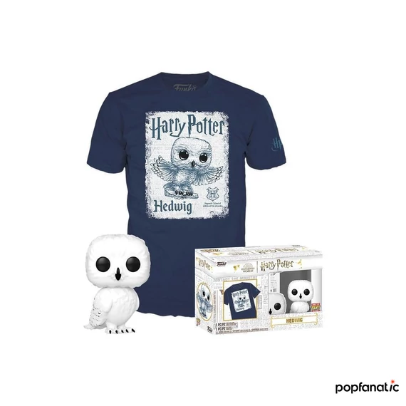Funko Pop! & Tee: Harry Potter - Hedwig figura és póló (L)