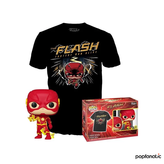 Funko Pocket Pop! & Tee: DC Comics - The Flash figura és póló (L)