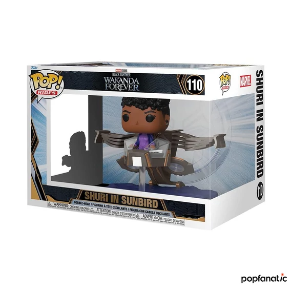 Funko POP! Ride SuperDeluxe: Black Panther Wakanda Forever - Shuri in Sunbird figura #110