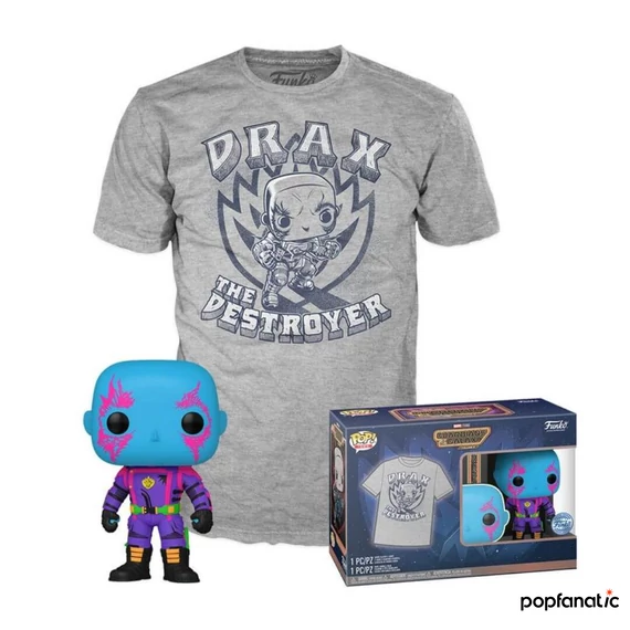 Funko POP!&Tee: Marvel Guardians of the Galaxy 3 - Drax figura és póló (XL)