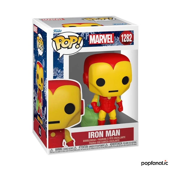 Funko POP! Marvel: Holiday - Iron Man w/Bag figura