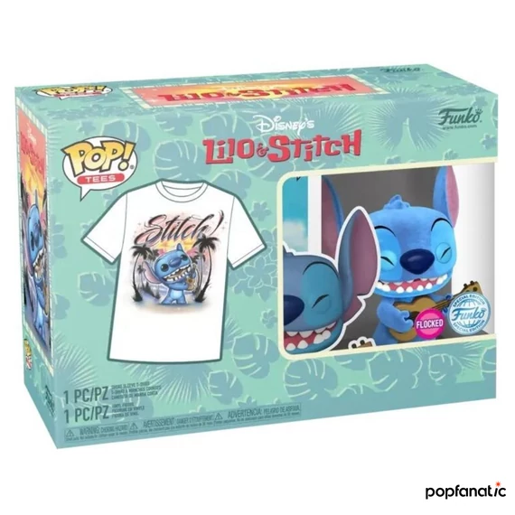 Funko POP! & Tee: Lilo & Stitch - Ukelele Stitch figura és póló (Xl)