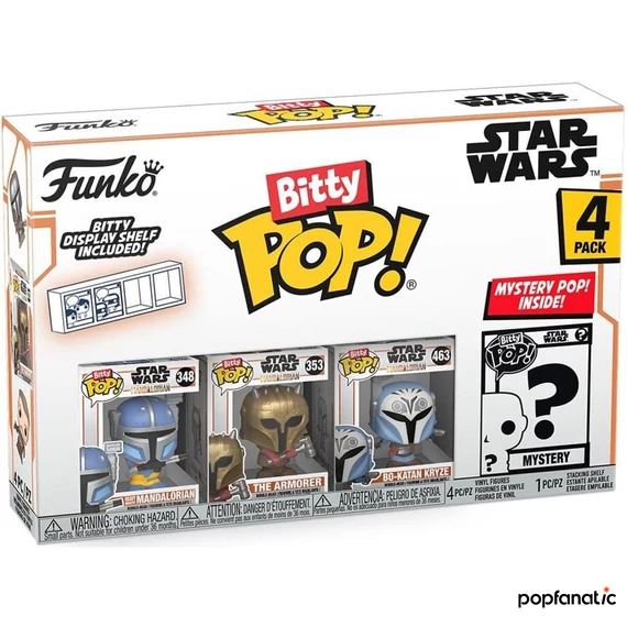 Funko Bitty POP! Star Wars: Mandalorian - Heavy Mandalorian 4PK​ figura