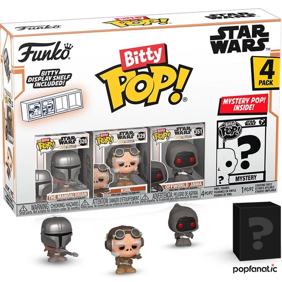 Funko Bitty POP! Star Wars: Mandalorian - Mandalorian 4PK​ figura