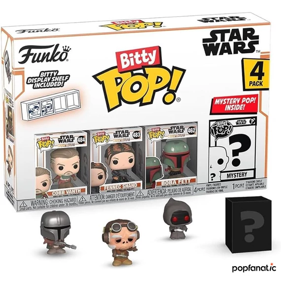 Funko Bitty POP! Star Wars: Mandalorian - Marshal 4PK​ figura