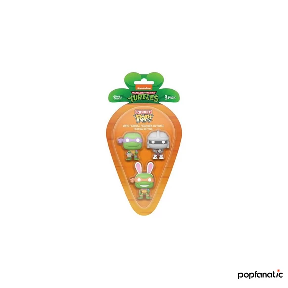 Carrot Pocket Funko POP!: Teenage Mutant Ninja Turtles - Donatello & Michelangelo & Splinter 3PK figura
