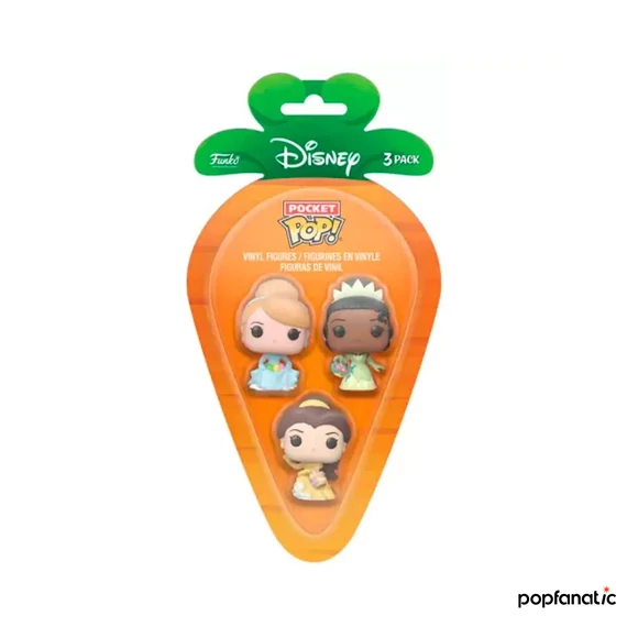 Funko Carrot Pocket POP! Disney - Cinderella/ Belle/ Tiana figura
