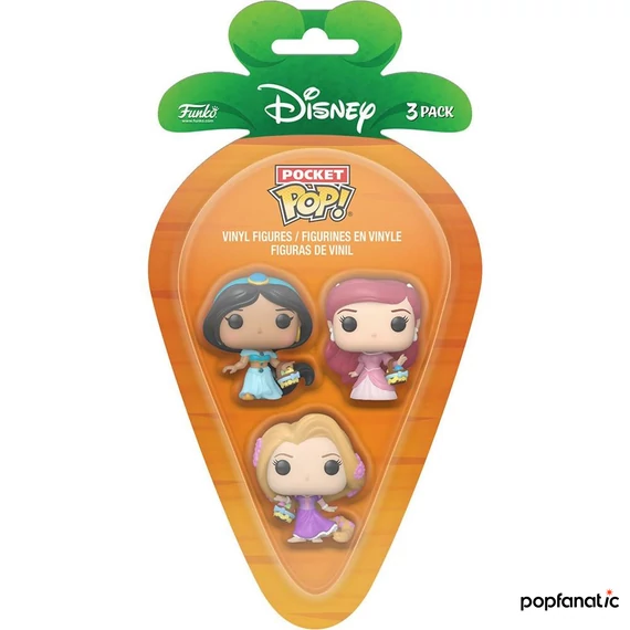 Funko Carrot Pocket POP!: Disney - Rapunzel/ Ariel /Jasmine figura