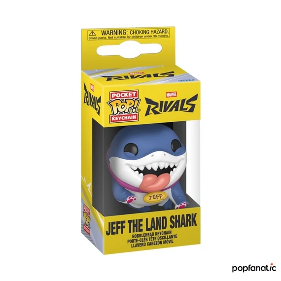Funko POP!: Marvel Rivals - Jeff the Land Shark kulcstartó