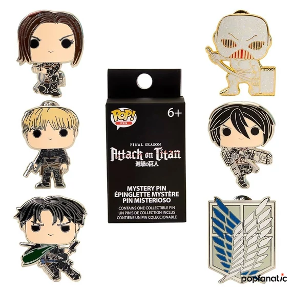 Funko POP! Attack on Titan Blind Pin Mystery Kitűző