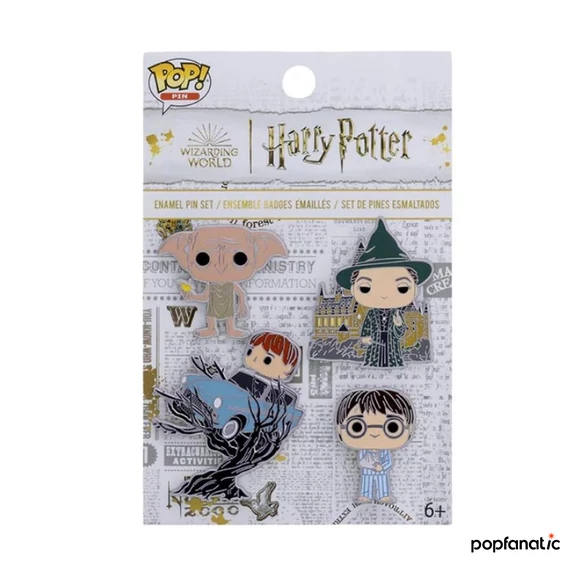 Funko POP! 4Pack: HP Anniversary - Chamber of Secrets Enamel Pin kitűző szett