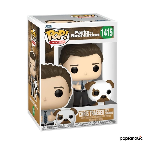 Funko POP!&amp;Buddy: Parks and Recreation - Chris w/Champion figura
