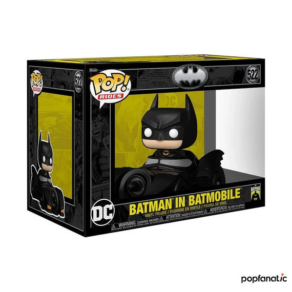 Funko POP! Rides Deluxe: Batman 85th - Batman w/Batmobil figura