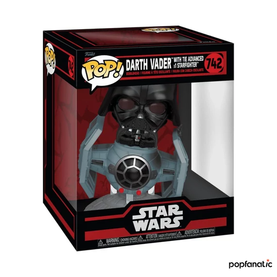 Funko POP! Rides Deluxe: Star Wars: Darth Vader w/TIE Advanced x1 Starfighter figura