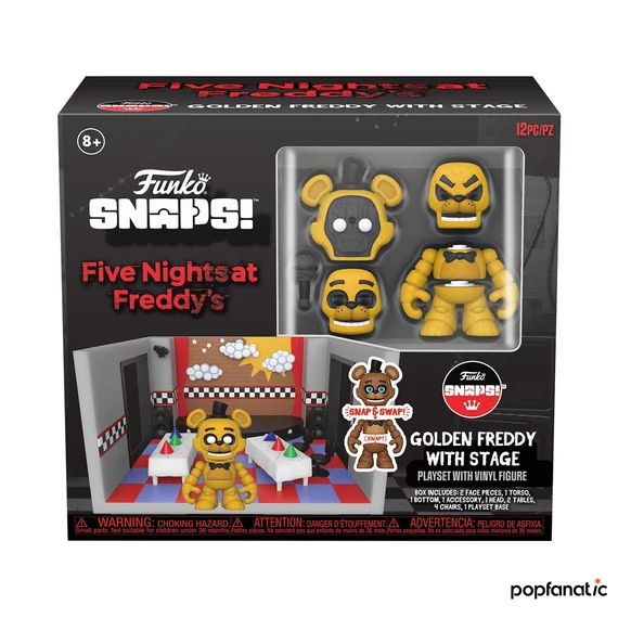 Funko FNAF Snap Playset - Stage w/Freddy (Gold) figura