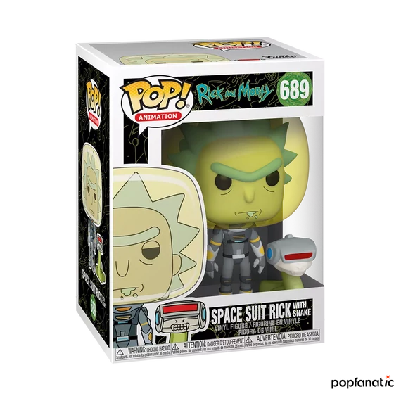 Funko POP! Television: Rick &amp; Morty - Space suit Rick w/snake figura #689