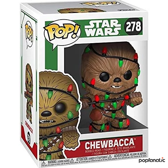 Funko POP! Bobble: Star Wars - Holiday Chewbacca w/ Lights figura