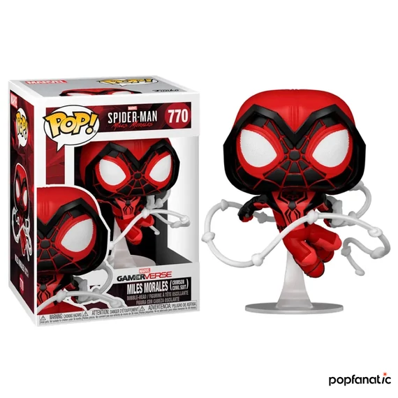 Funko POP! Games: Miles Morales - Miles (Crimson Cowl Suit) figura