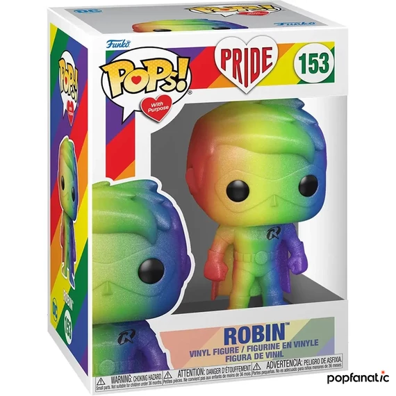 Funko POP! Heroes: DC Pride - Robin (Rainbow) figura #153