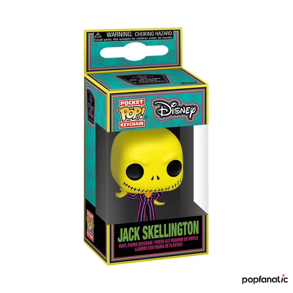 Funko POP! The Nightmare before Christmas - Jack kulcstartó (Blacklight)