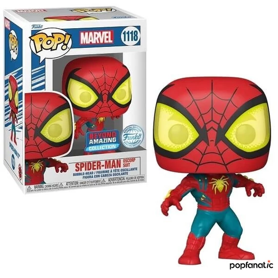 Funko POP! Marvel: Beyond Amazing - Spider-Man Oscorp Suit figura #1118