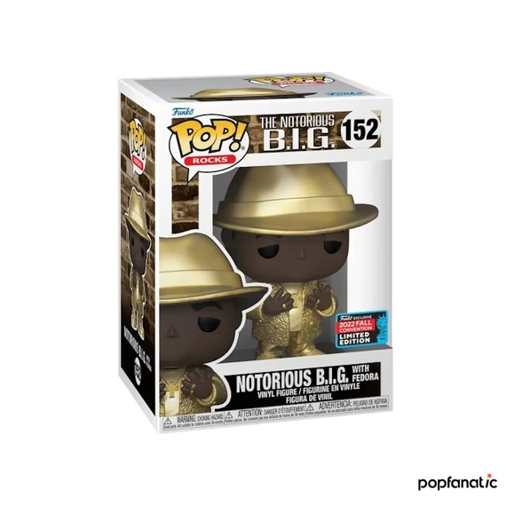 Funko POP! Rocks: The Notorious B.I.G. with Fedora (Gold) figura #152