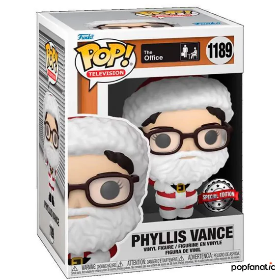 Funko POP! Television: The Office - Phyllis Vance (Santa) figura #1189