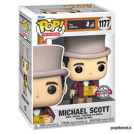 Funko POP! TV: The Office - Michael w/Golden Ticket figura #1177