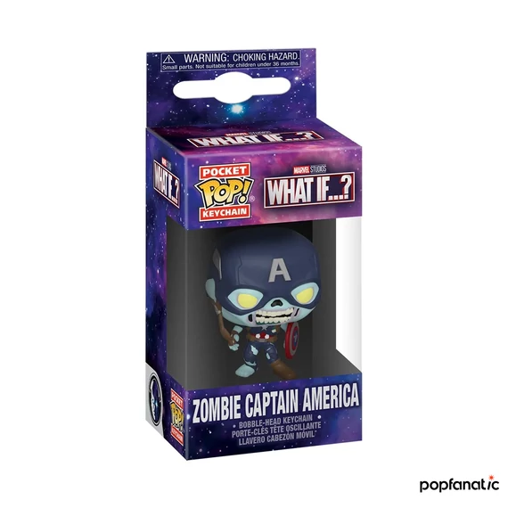 Funko POP! What If...? - Zombie Captain America kulcstartó