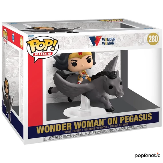 Funko POP! Super Deluxe Rides: Wonder Woman 80th Anniversary - Wonder Woman on Pegasus figura #280