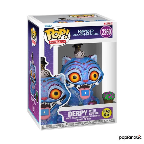 Funko POP! Animation: KPOP Demon Hunters - Derpy w/Sussie (Glow) figura