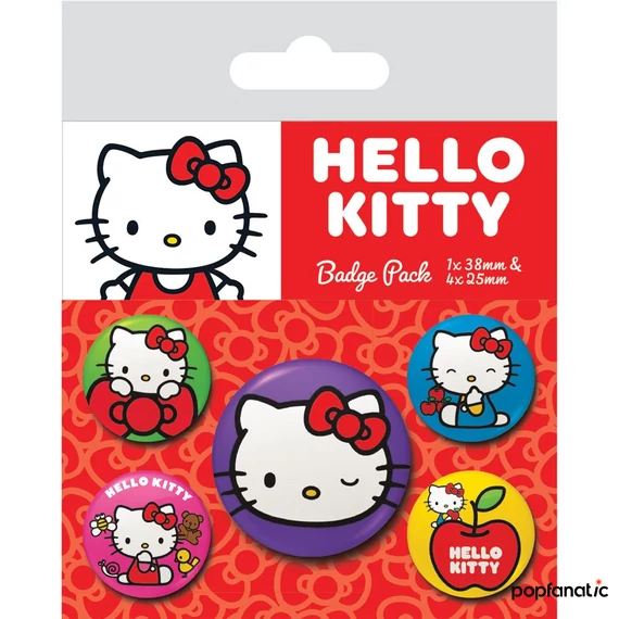 HELLO KITTY (COLOURFUL POSES) kitűző