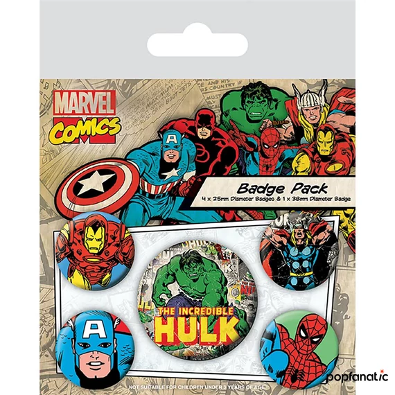 MARVEL COMICS (HULK) kitűző