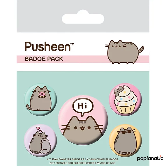 PUSHEEN (PUSHEEN SAYS HI) kitűző