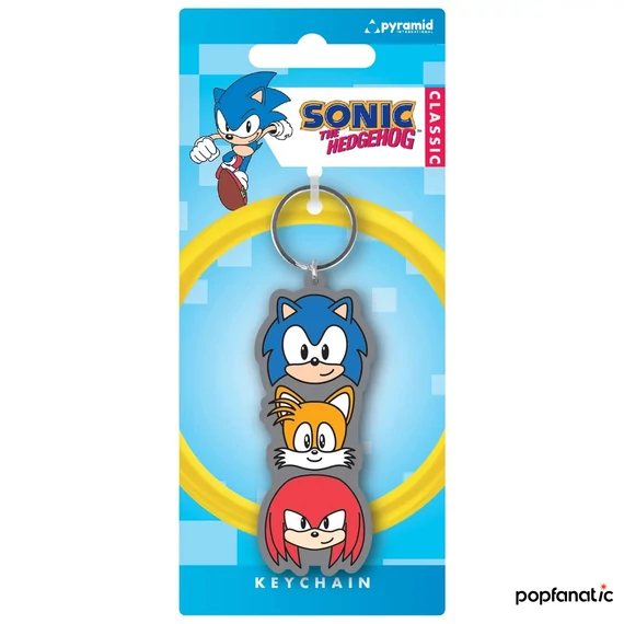 Pyramid SONIC THE HEDGEHOG (TRIO STACK) kulcstartó