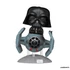 Kép 2/2 - Funko POP! Rides Deluxe: Star Wars: Darth Vader w/TIE Advanced x1 Starfighter figura