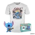 Kép 2/2 - Funko POP! & Tee: Lilo & Stitch - Ukelele Stitch figura és póló (Xl)